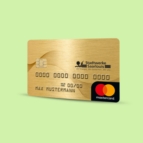 Goldene Mastercard der Stadtwerke Saarlouis